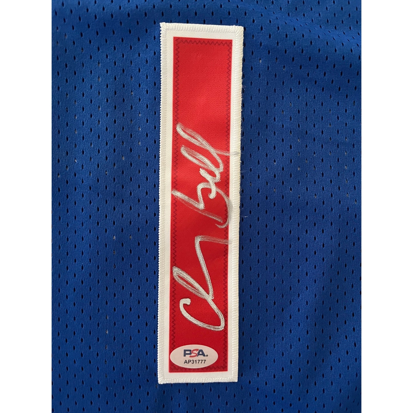 Chauncey Billups Signed Detroit Pistons Jersey PSA/DNA