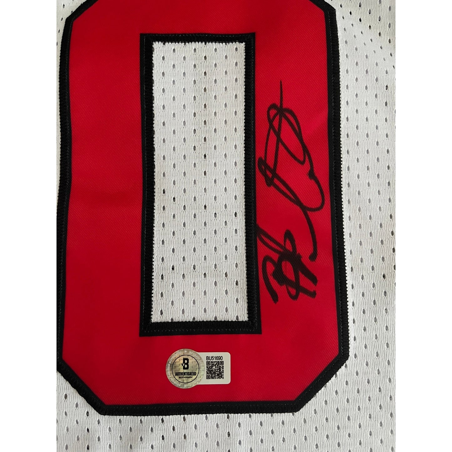 BJ Armstrong Signed Chicago Bulls Jersey BAS Beckett COA