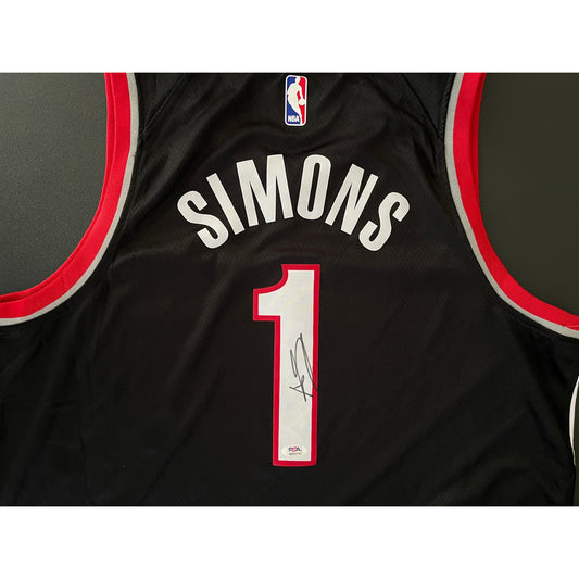 Anfernee Simons Signed Portland Trail Blazers Jersey PSA/DNA