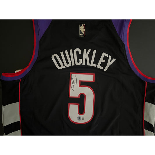 Immanuel Quickley Signed Toronto Raptors Jersey BAS Beckett COA
