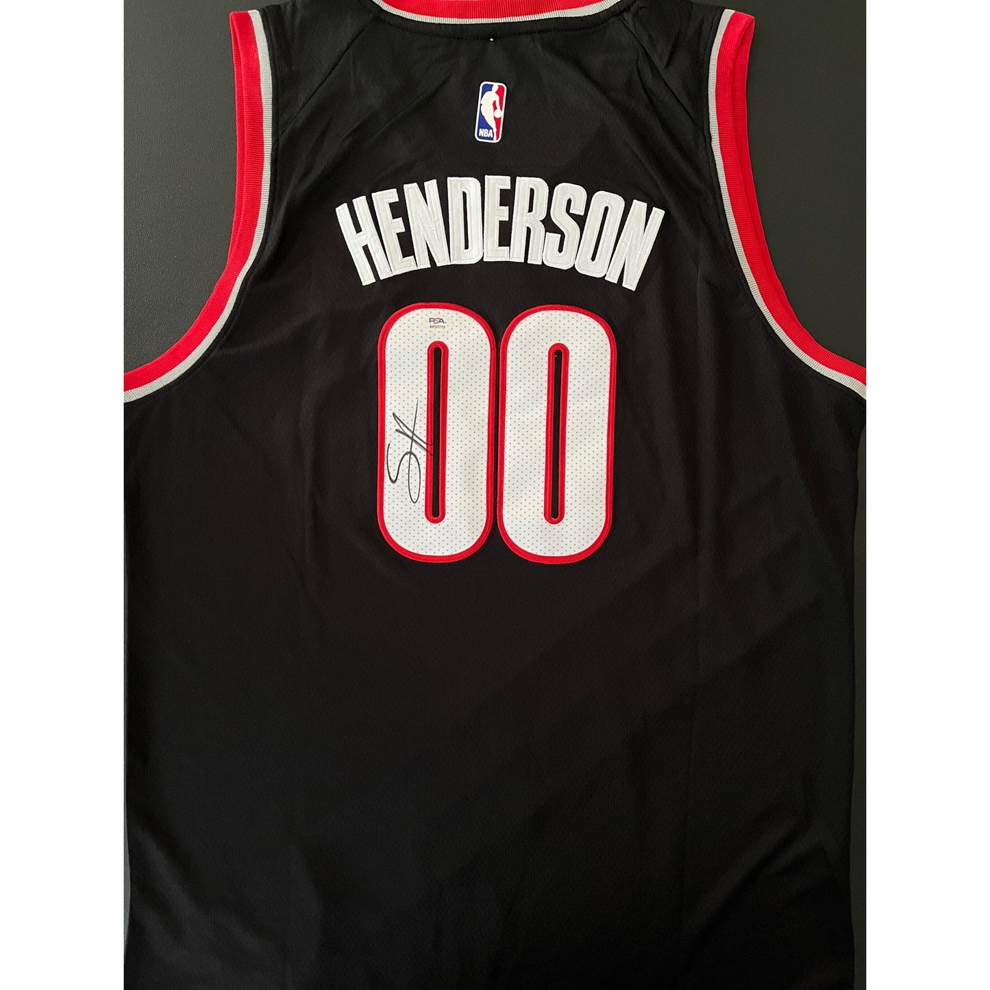 Scoot Henderson Signed Portland Trail Blazers Jersey PSA/DNA