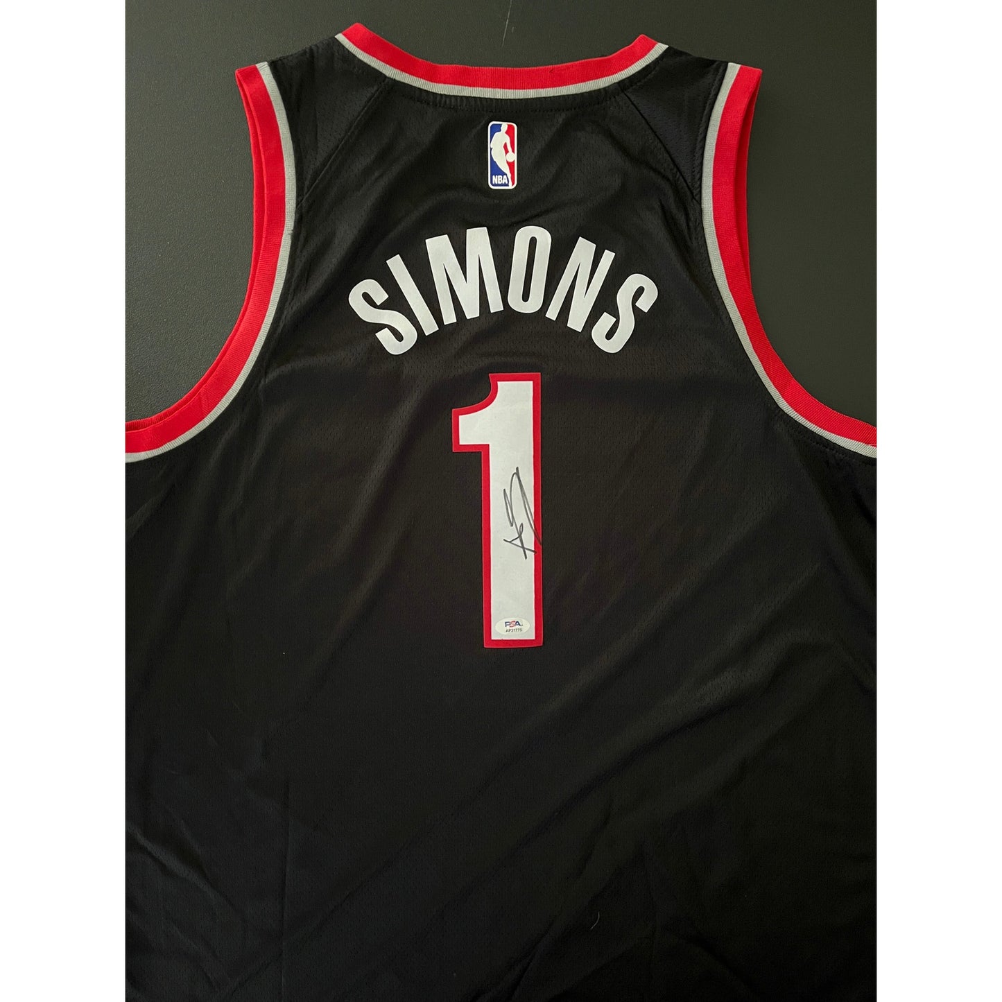 Anfernee Simons Signed Portland Trail Blazers Jersey PSA/DNA