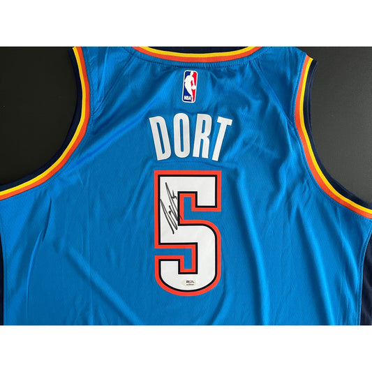 Luguentz Lu Dort Signed Oklahoma City Thunder Jersey PSA/DNA