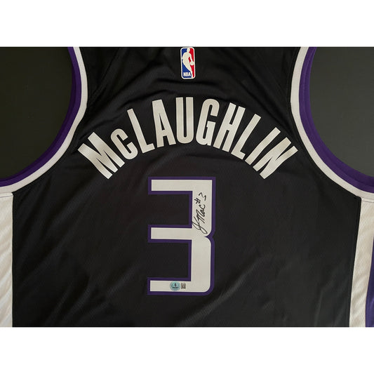 Jordan McLaughlin Signed Sacramento Kings Icon Jersey BAS Beckett COA