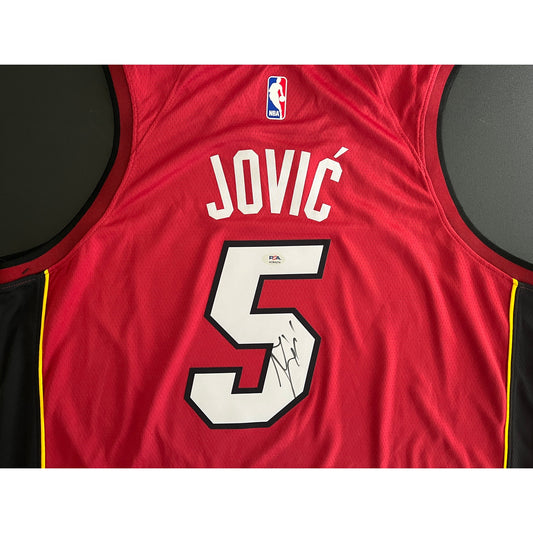 Nikola Jovic Signed Miami Heat Jersey PSA/DNA