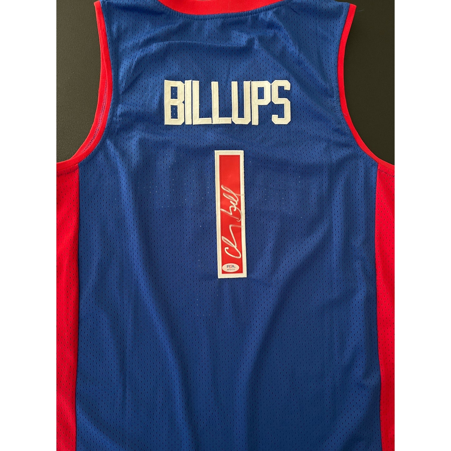 Chauncey Billups Signed Detroit Pistons Jersey PSA/DNA
