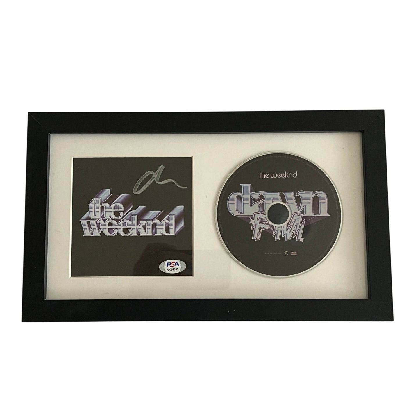 The Weeknd Signed & Framed 'Dawn FM' CD Certified Autograph Auto PSA/DNA COA