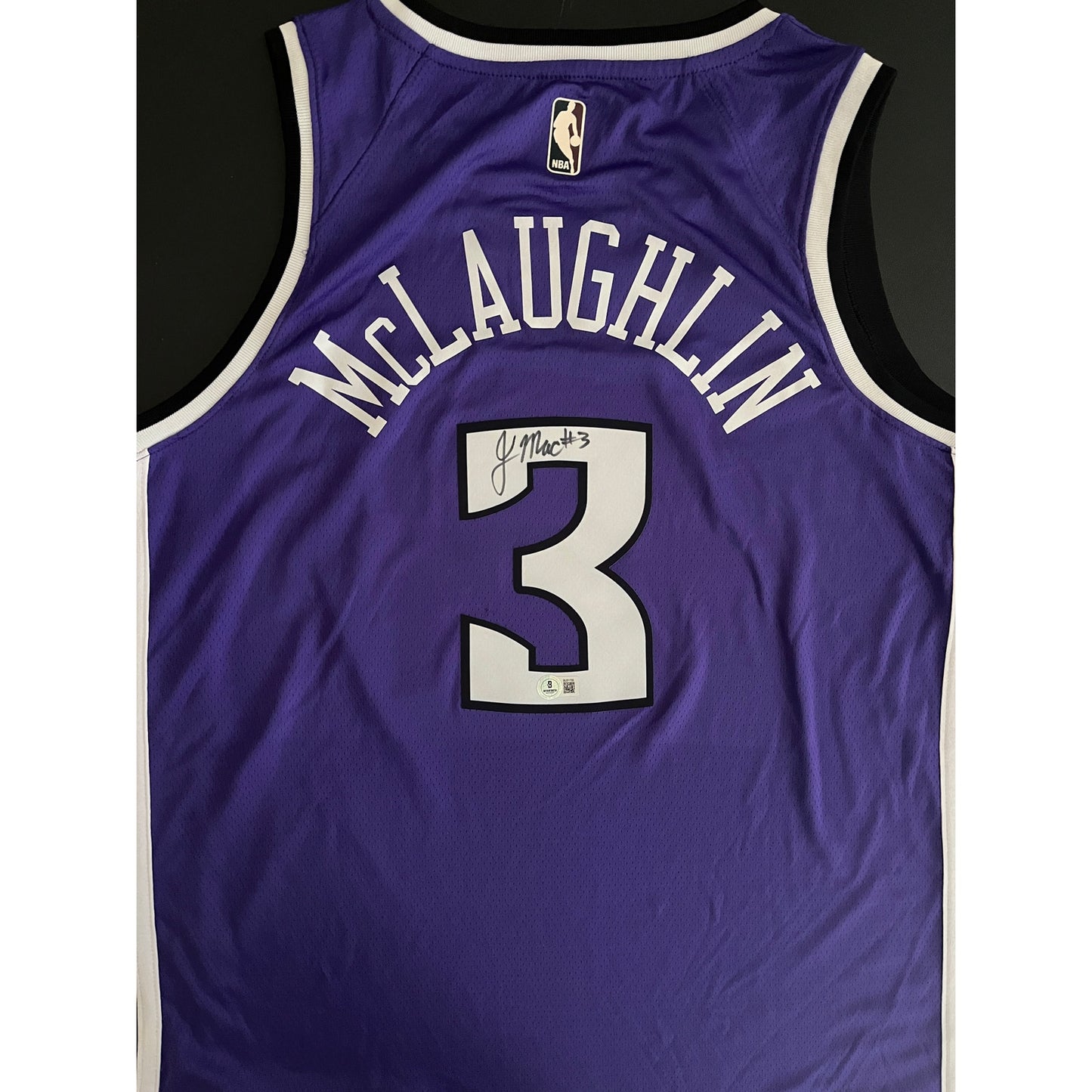 Jordan McLaughlin Signed Sacramento Kings Classic Edition Jersey BAS Beckett COA
