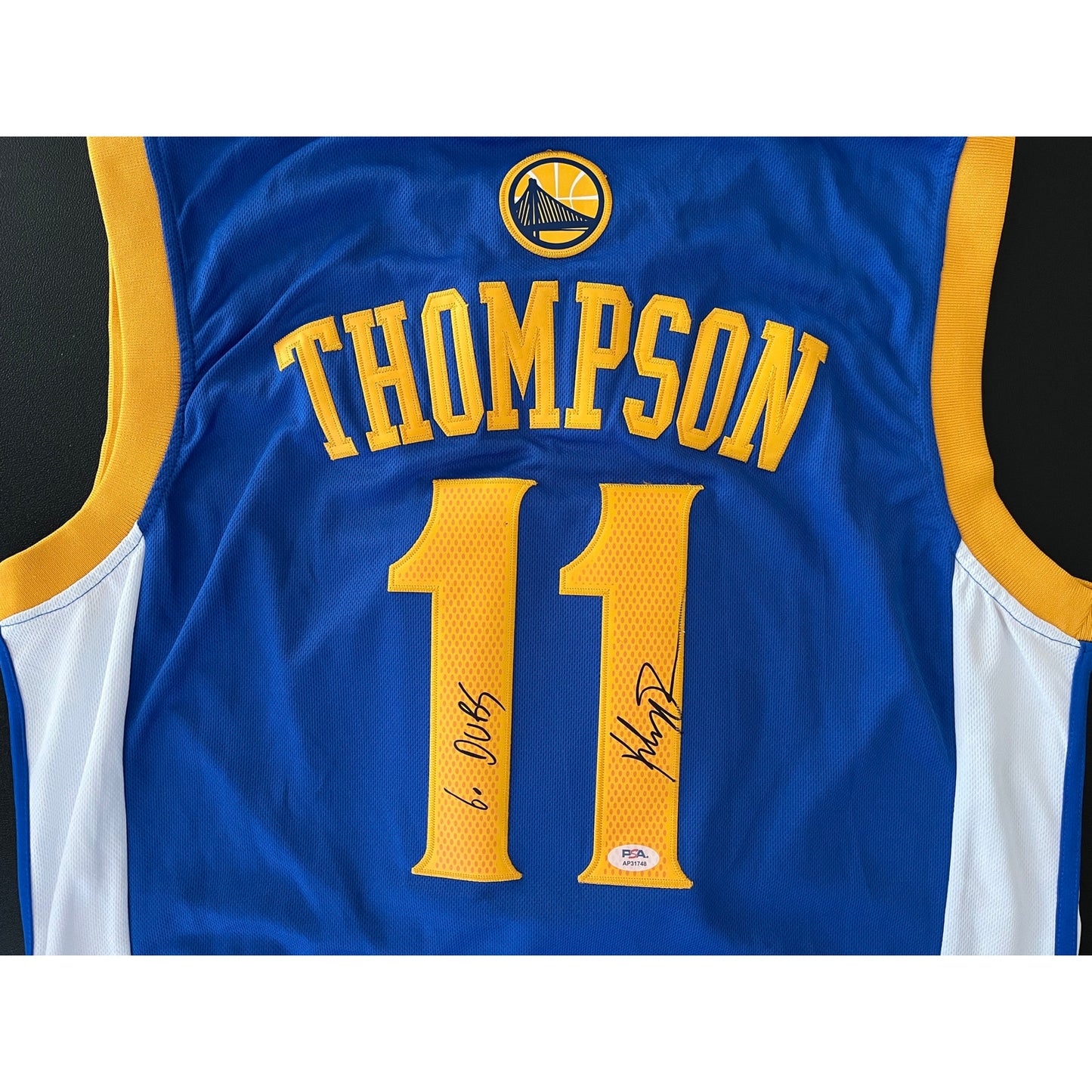 Klay Thompson Signed Golden State Warriors Jersey 'Go Dubs' Inscription PSA/DNA