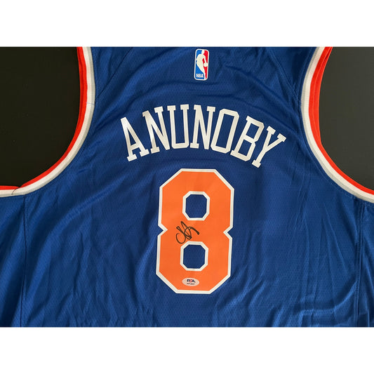 OG Anunoby Signed New York Knicks Jersey PSA/DNA