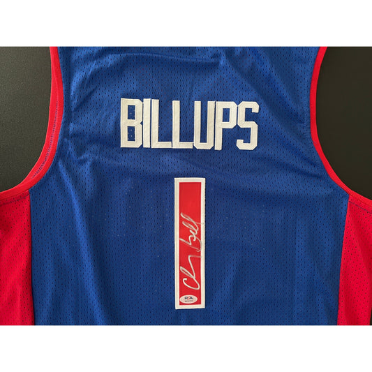Chauncey Billups Signed Detroit Pistons Jersey PSA/DNA
