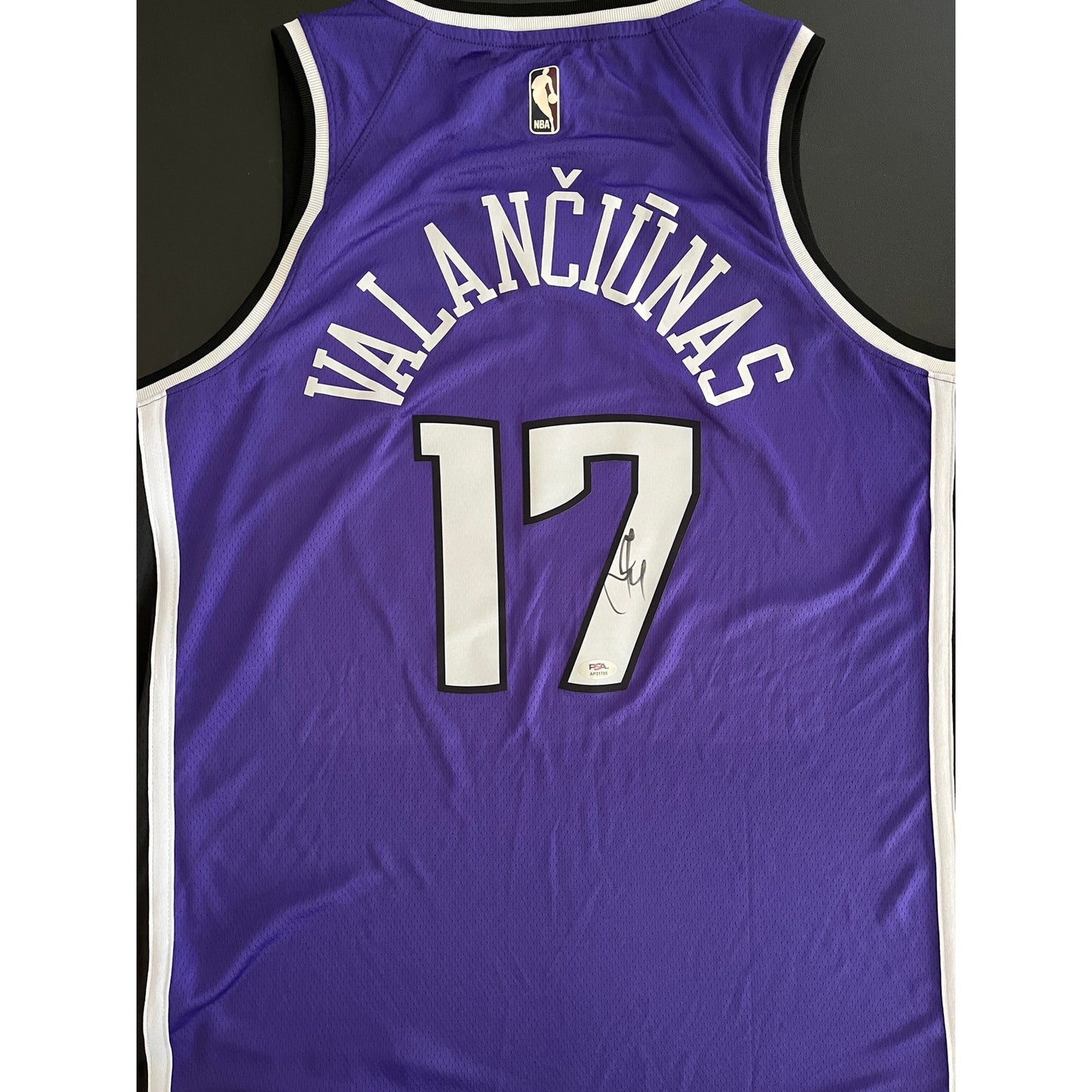 Jonas Valančiūnas Signed Sacramento Kings Jersey PSA/DNA