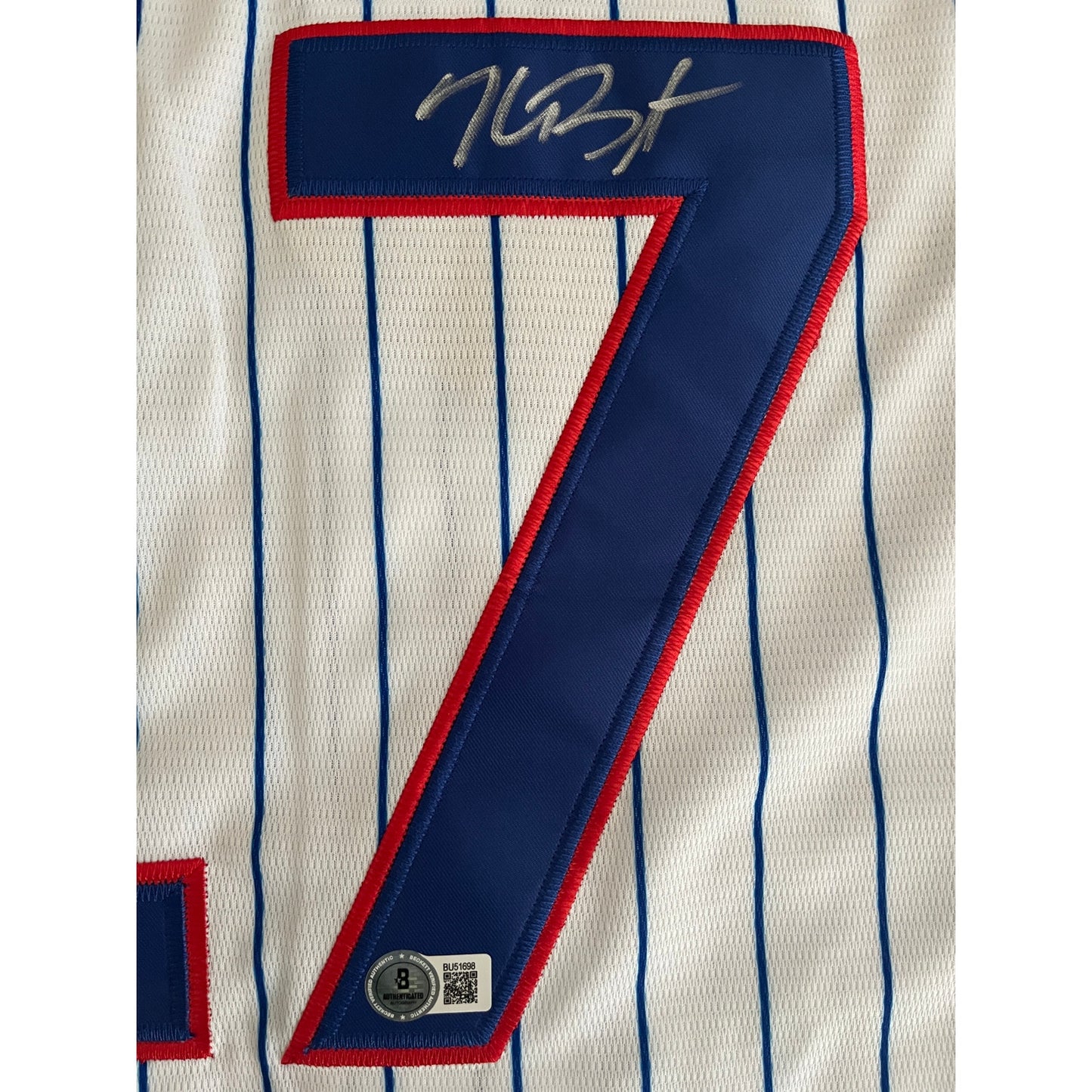 Kris Bryant Signed Chicago Cubs World Series Jersey BAS Beckett COA