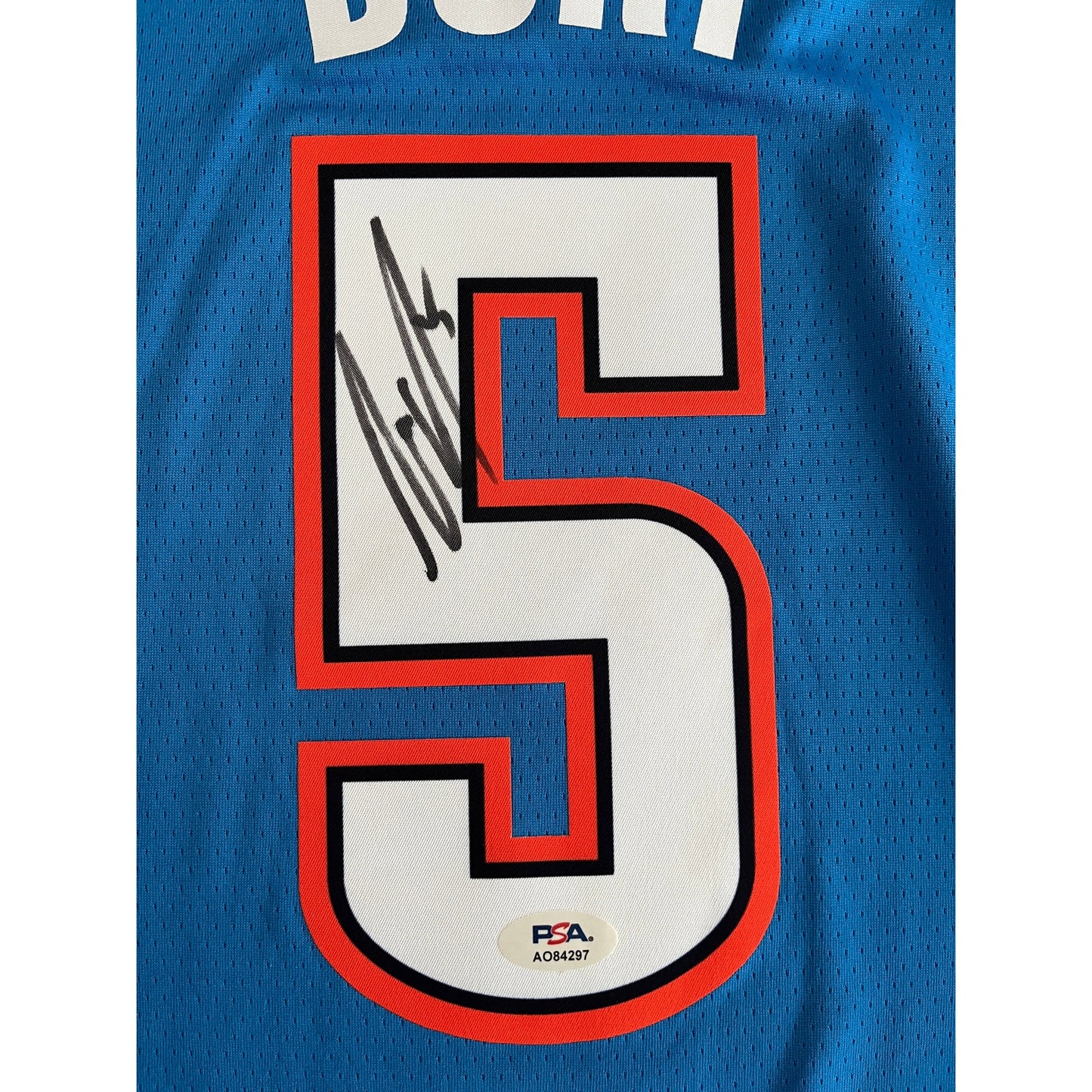 Luguentz Lu Dort Signed Oklahoma City Thunder Jersey PSA/DNA