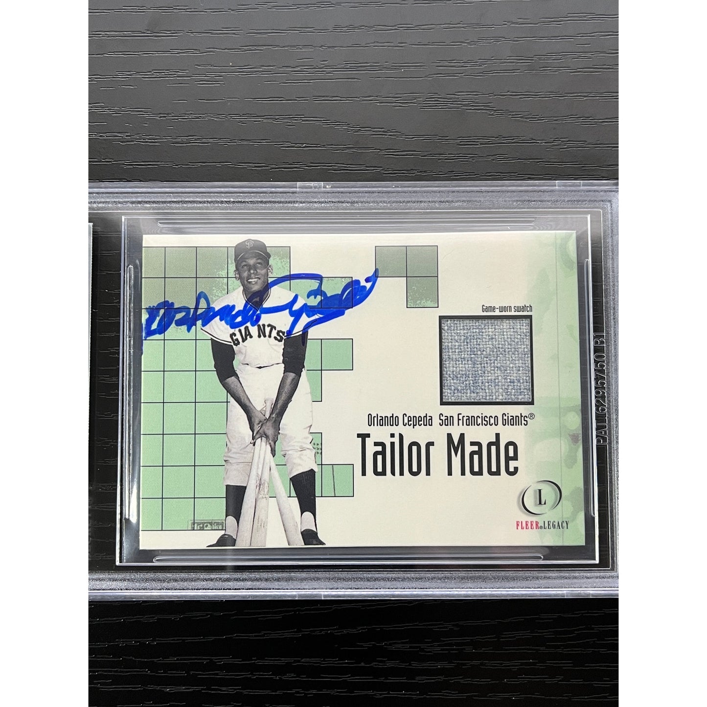 Orlando Cepeda Signed 2001 Fleer Legacy Tailor Made #5 Jersey Relic Card BAS