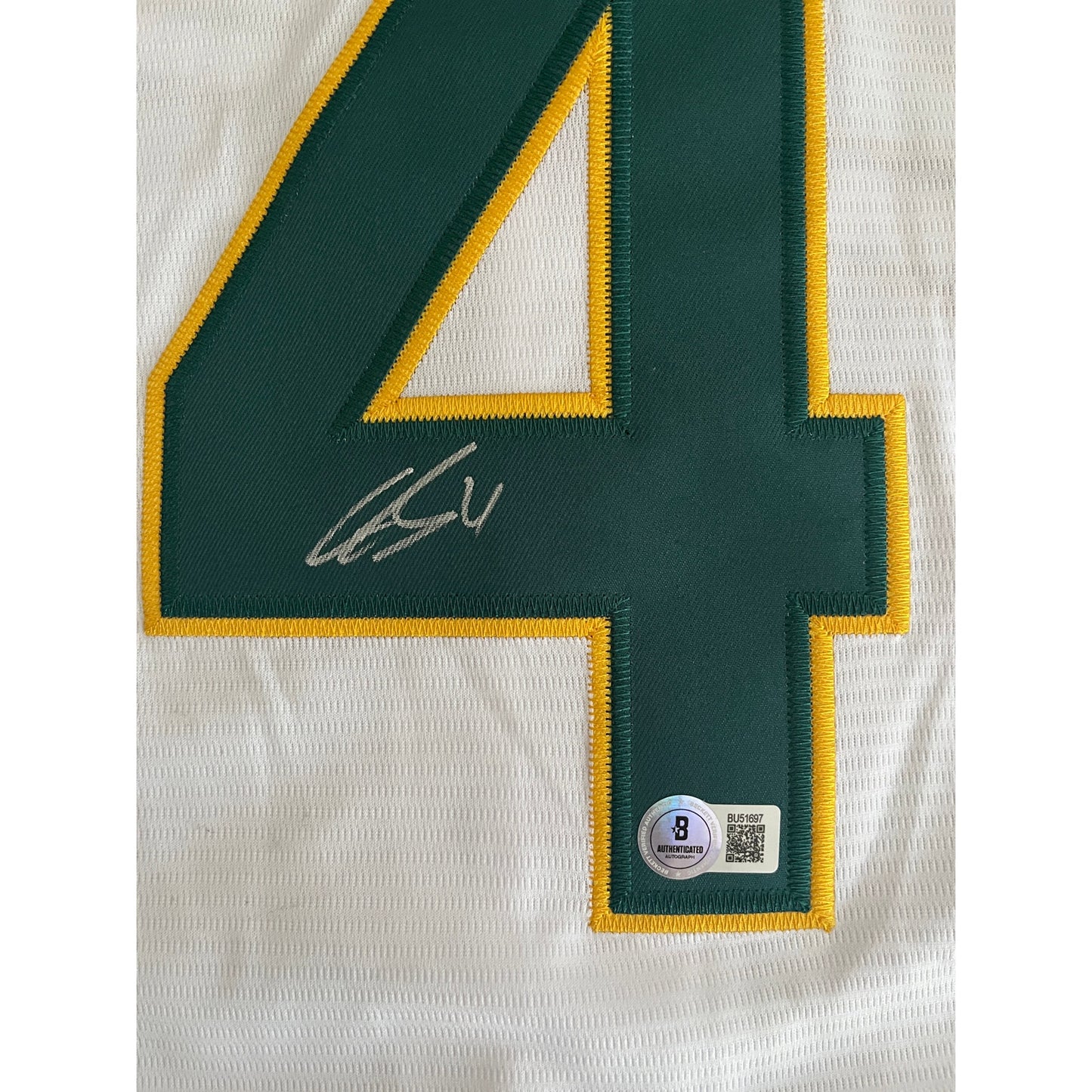 Lawrence Butler Signed Athletics A's Jersey BAS Beckett COA