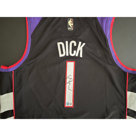 Gradey Dick Signed Toronto Raptors Jersey BAS Beckett COA
