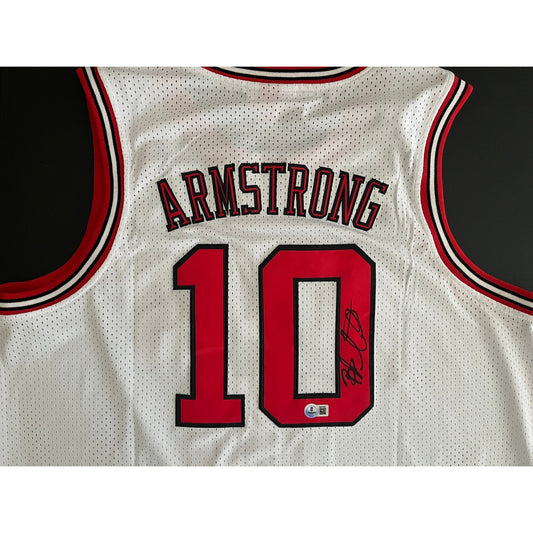 BJ Armstrong Signed Chicago Bulls Jersey BAS Beckett COA