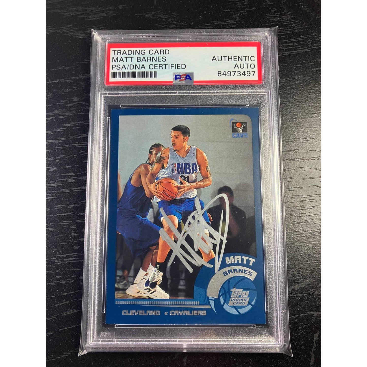 2002 Topps Matt Barnes Signed Rookie RC Auto PSA/DNA