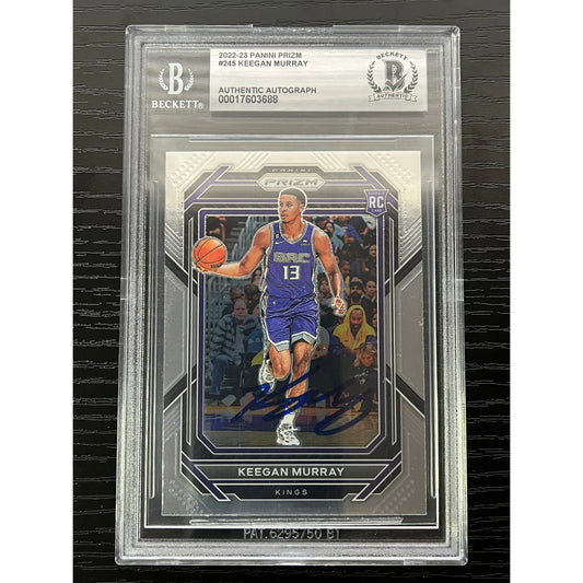 Keegan Murray Signed 2022-23 Panini Prizm #245 Card RC Auto BAS