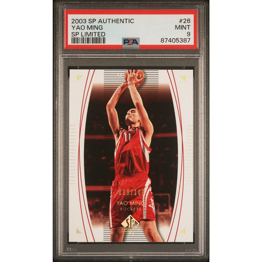 2003-04 SP AUTHENTIC #26 YAO MING SP LIMITED /100 PSA 9