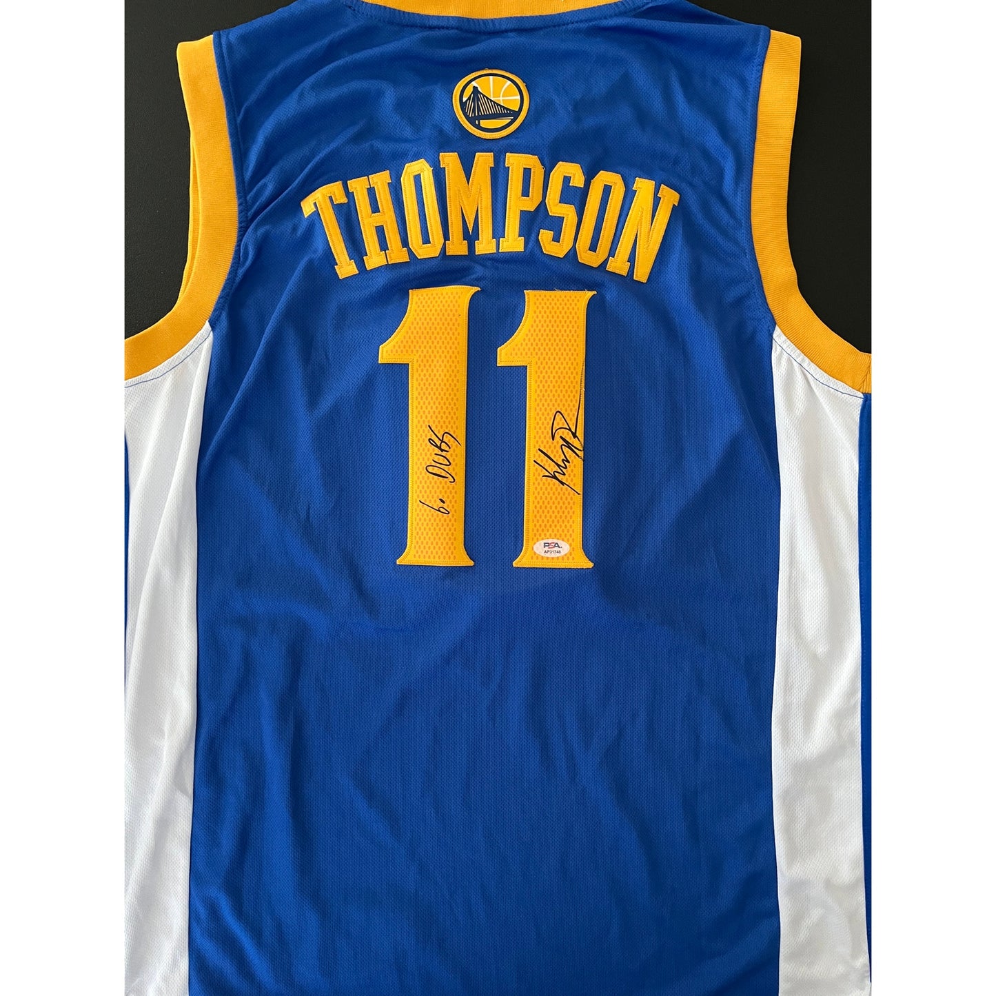 Klay Thompson Signed Golden State Warriors Jersey 'Go Dubs' Inscription PSA/DNA