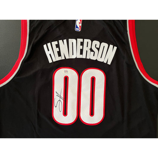 Scoot Henderson Signed Portland Trail Blazers Jersey PSA/DNA