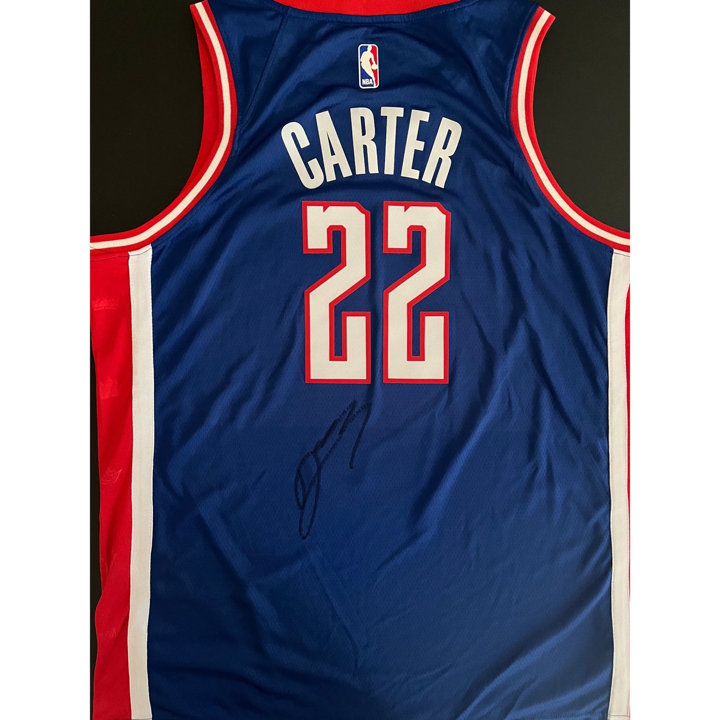 Devin Carter Signed Sacramento Kings City Edition Jersey BAS Beckett COA