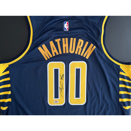 Benedict Mathurin Signed Indiana Pacers Jersey PSA/DNA