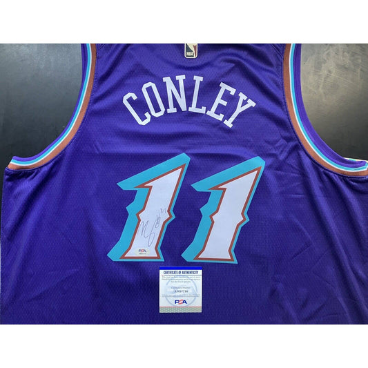 Mike Conley Signed Utah Jazz Jersey PSA/DNA COA