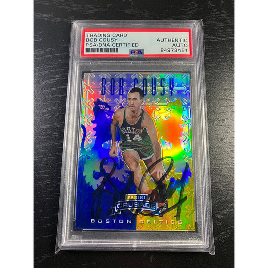 2012 Panini Crusade Bob Cousy Signed Card Celtics Autograph PSA/DNA