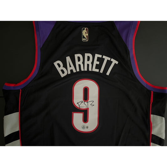 RJ Barrett Signed Toronto Raptors Jersey BAS Beckett COA