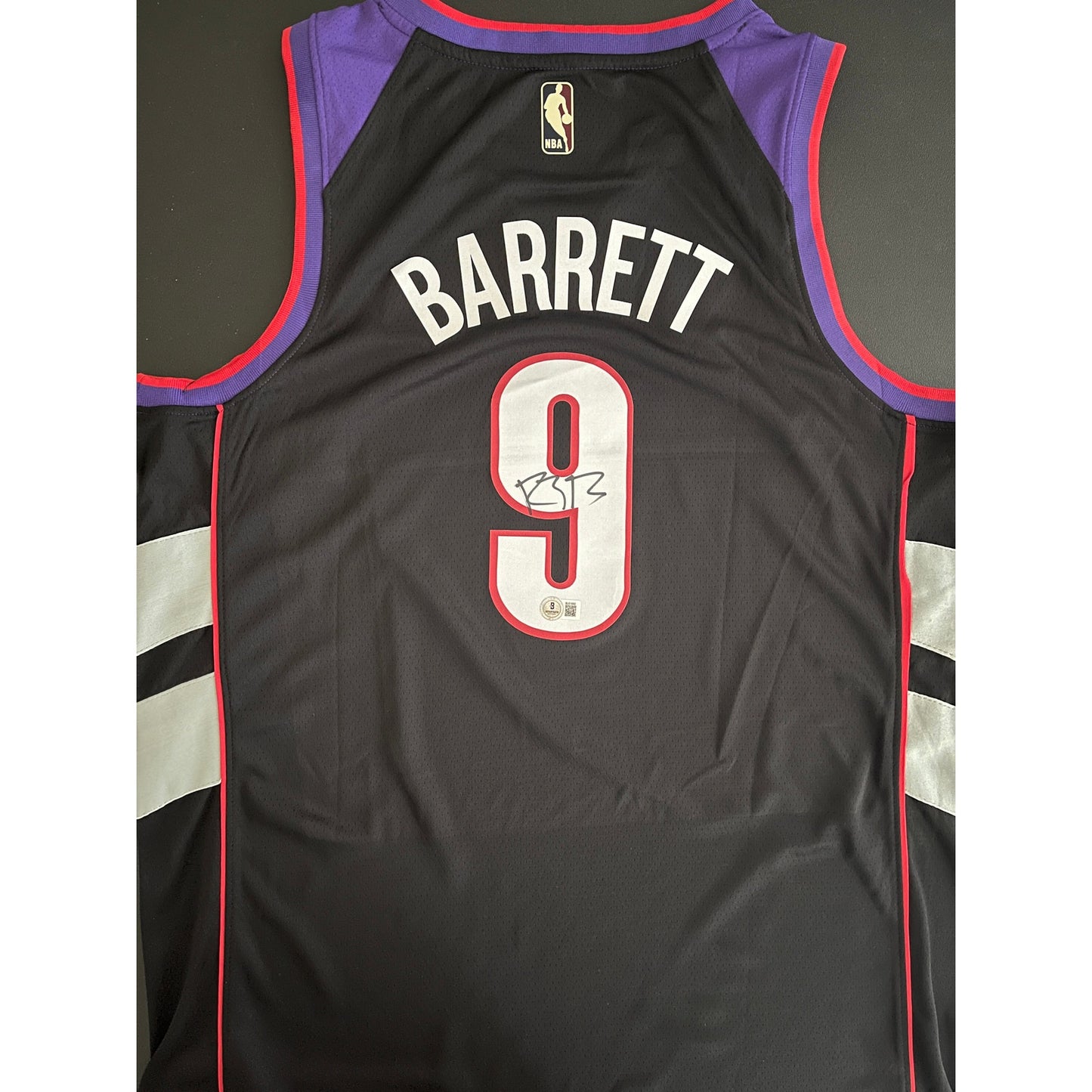 RJ Barrett Signed Toronto Raptors Jersey BAS Beckett COA
