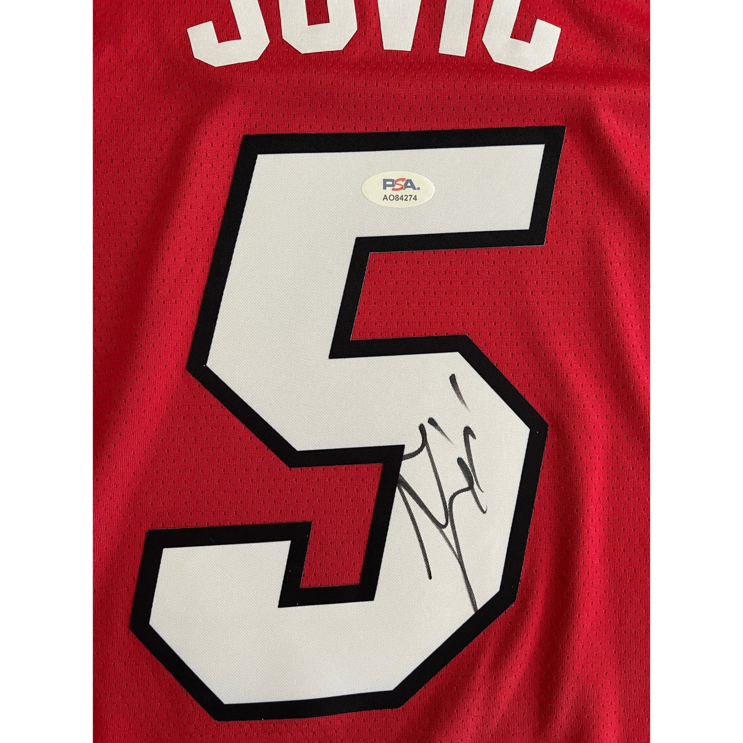 Nikola Jovic Signed Miami Heat Jersey PSA/DNA
