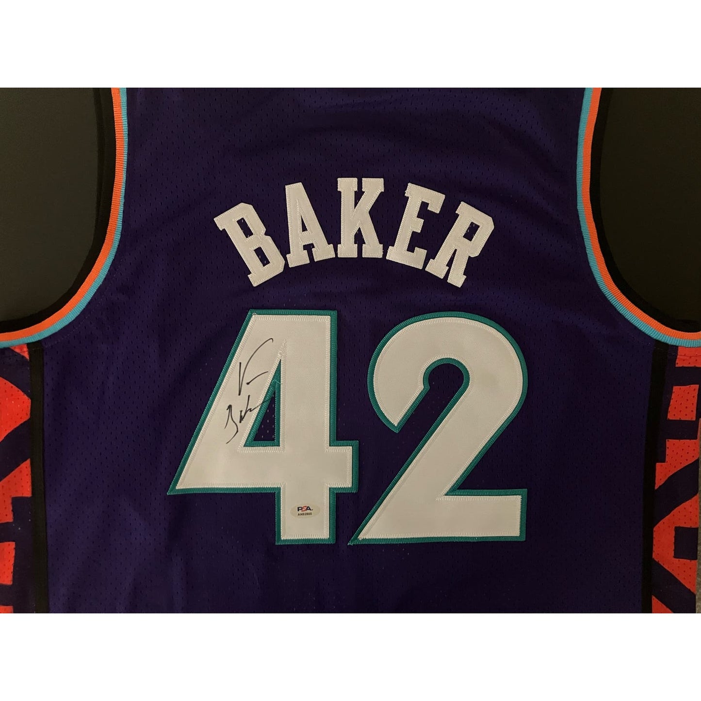 Vin Baker Signed 1995 NBA All-Star Jersey PSA/DNA