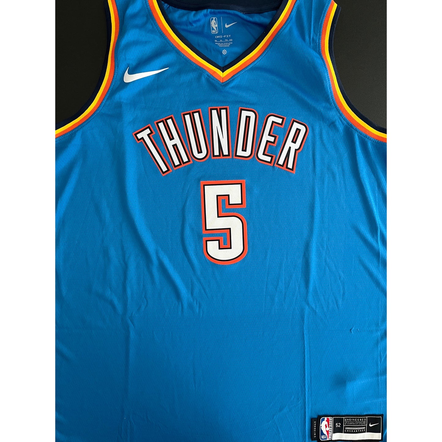 Luguentz Lu Dort Signed Oklahoma City Thunder Jersey PSA/DNA