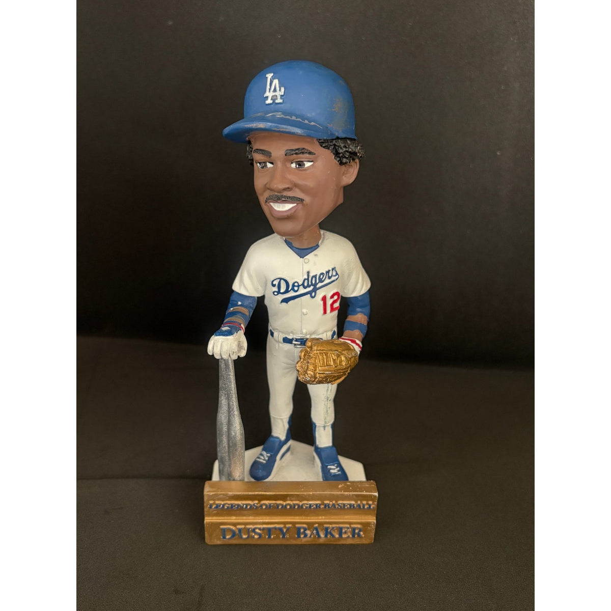 Dusty Baker Signed Los Angeles Dodgers Bobblehead PSA/DNA