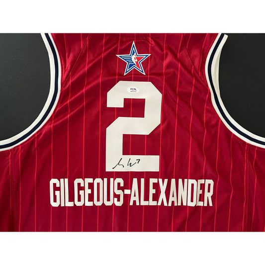 Shai Gilgeous Alexander Signed 2024 NBA All-Star Jersey PSA/DNA