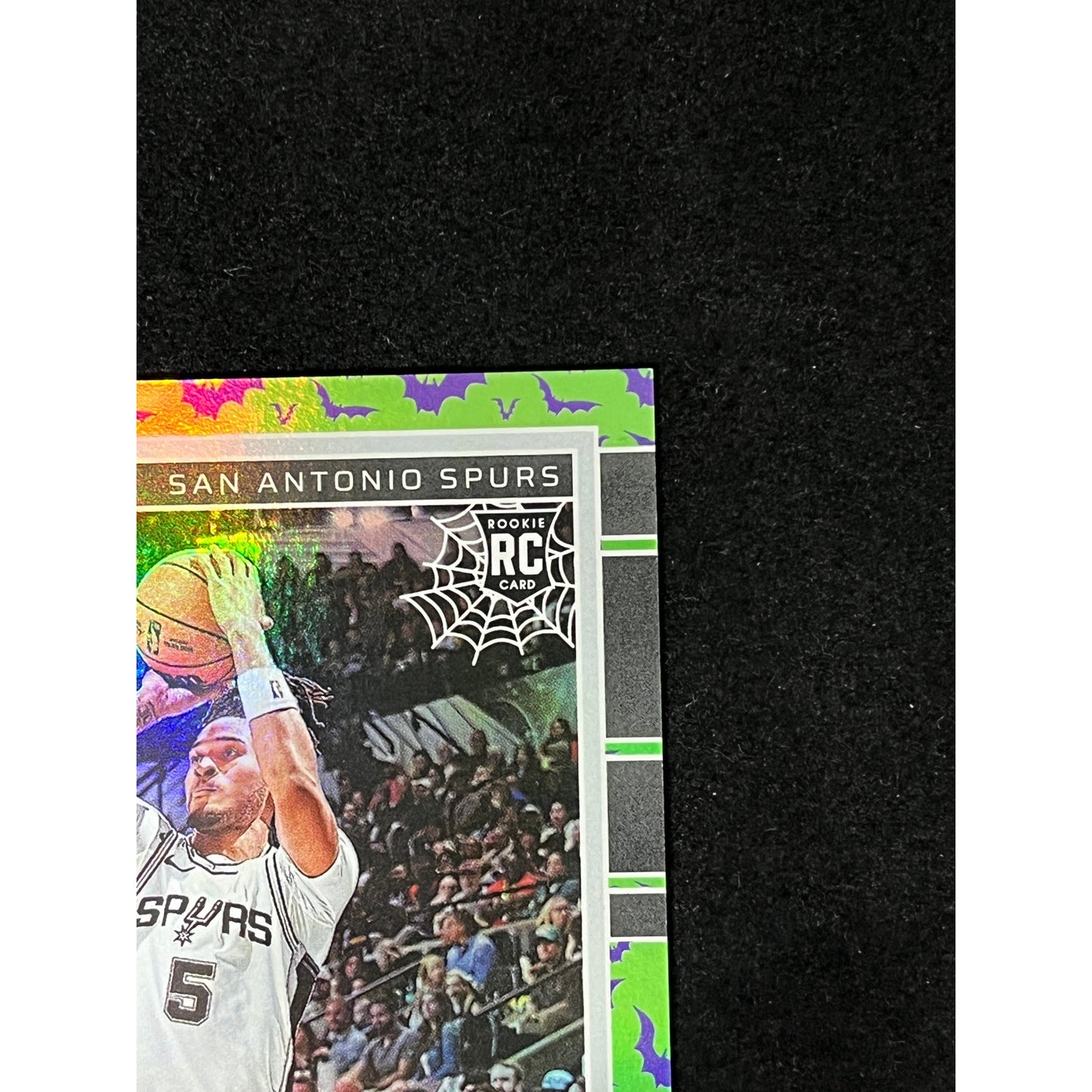 2024-25 Panini Haunted Hoops Stephon Castle #250 Green Bats Holo Rookie SP /399