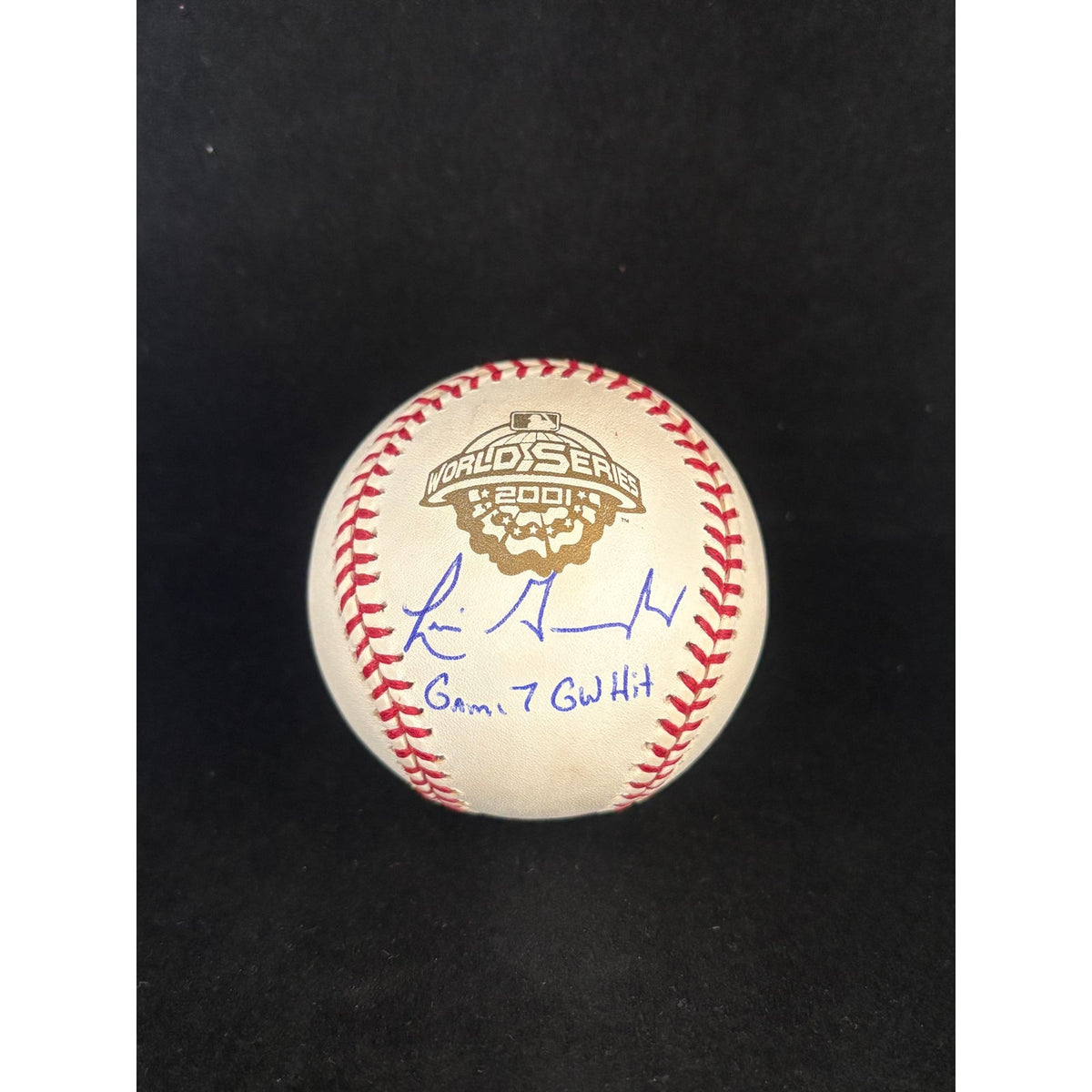 Luis Gonzalez Signed 2001 World Series Baseball "Game 7 GW Hit" PSA/DNA