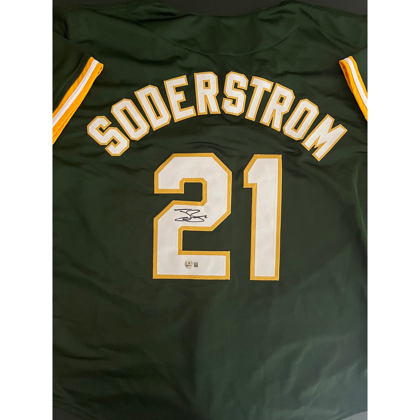 Tyler Soderstrom Signed A's Athletics Jersey BAS Beckett COA