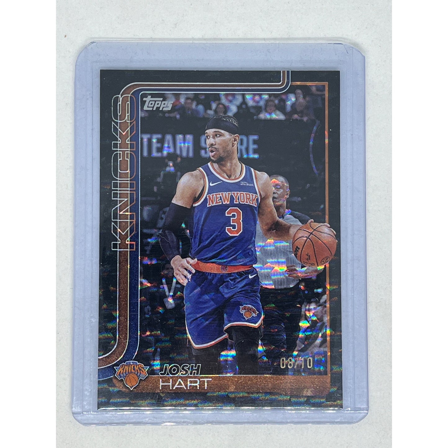 2025-26 Topps Basketball Josh Hart #16 Black Crackleboard SSP Knicks RARE /10
