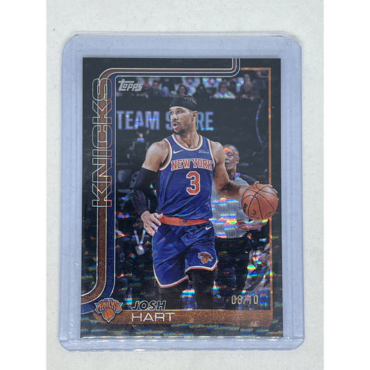 2025-26 Topps Basketball Josh Hart #16 Black Crackleboard SSP Knicks RARE /10