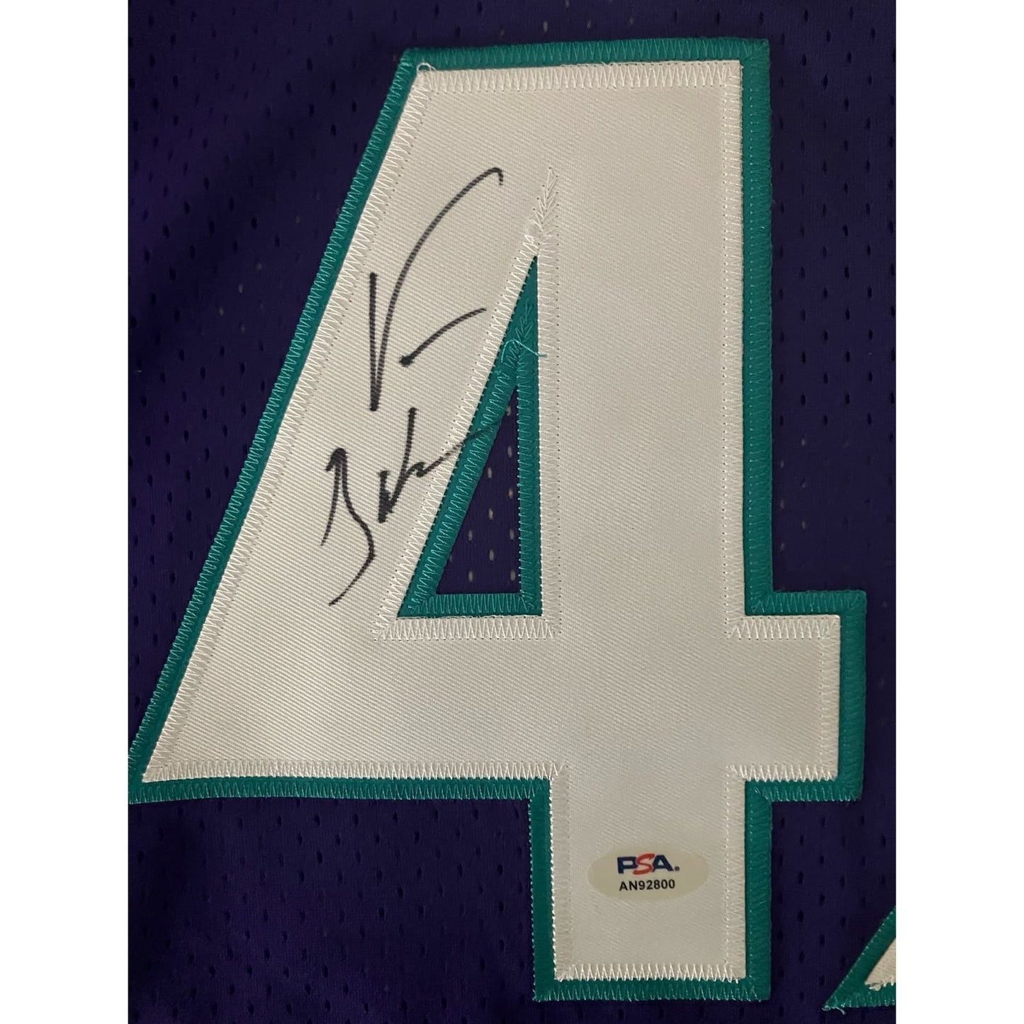 Vin Baker Signed 1995 NBA All-Star Jersey PSA/DNA