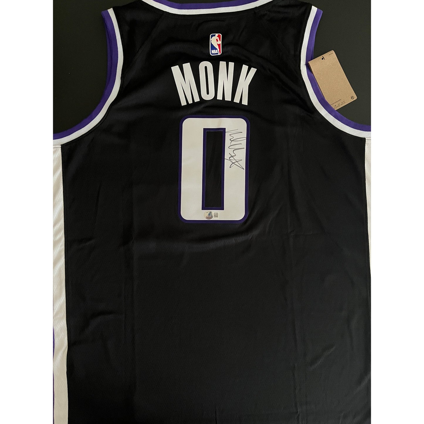 Malik Monk Signed Sacramento Kings Jersey Beckett BAS