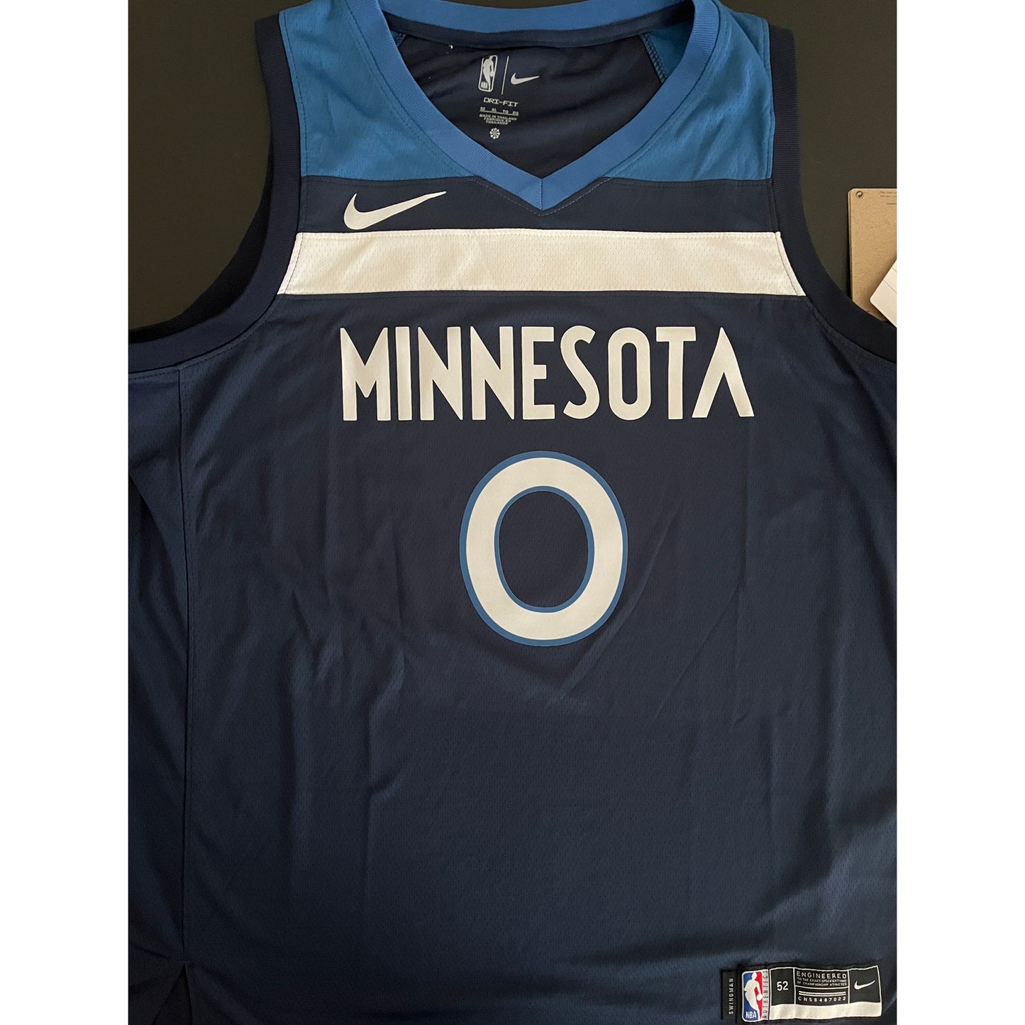 Donte DiVincenzo Signed Minnesota Timberwolves Jersey PSA/DNA