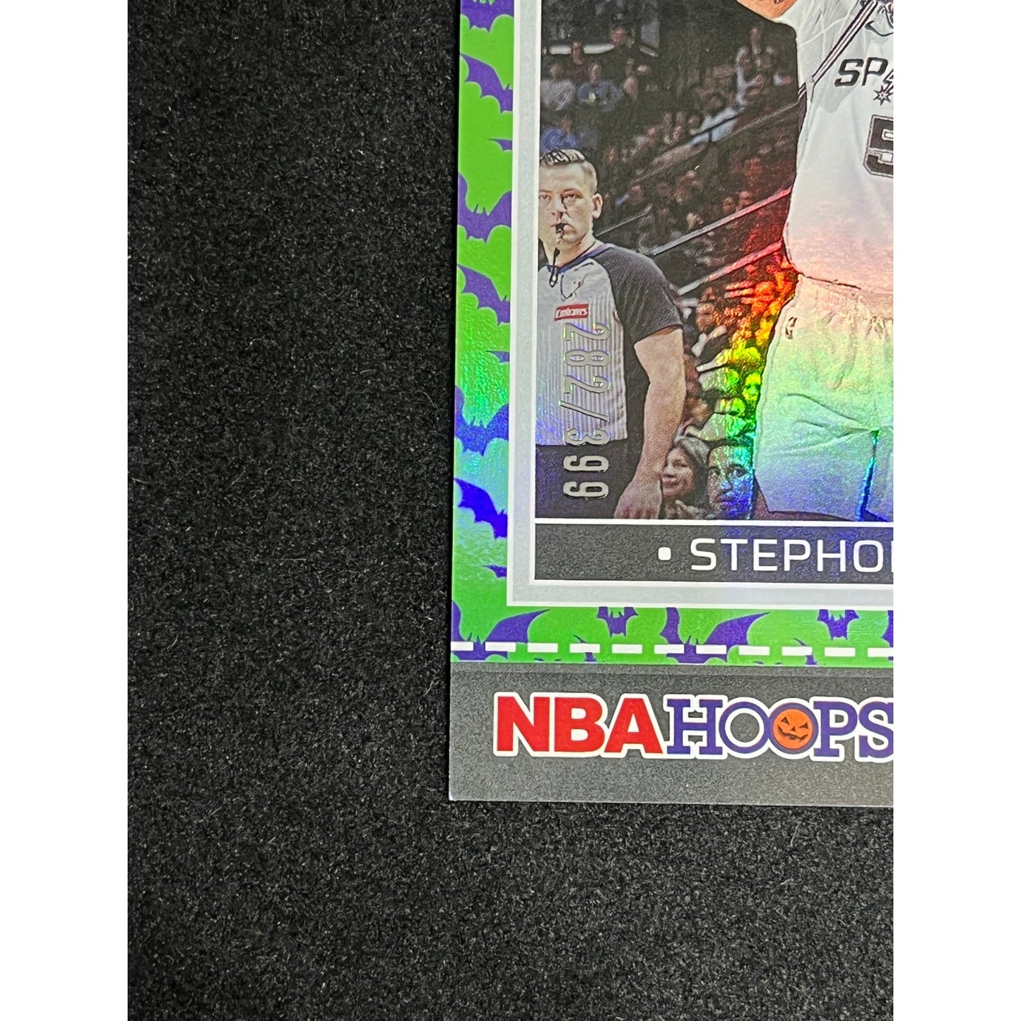 2024-25 Panini Haunted Hoops Stephon Castle #250 Green Bats Holo Rookie SP /399