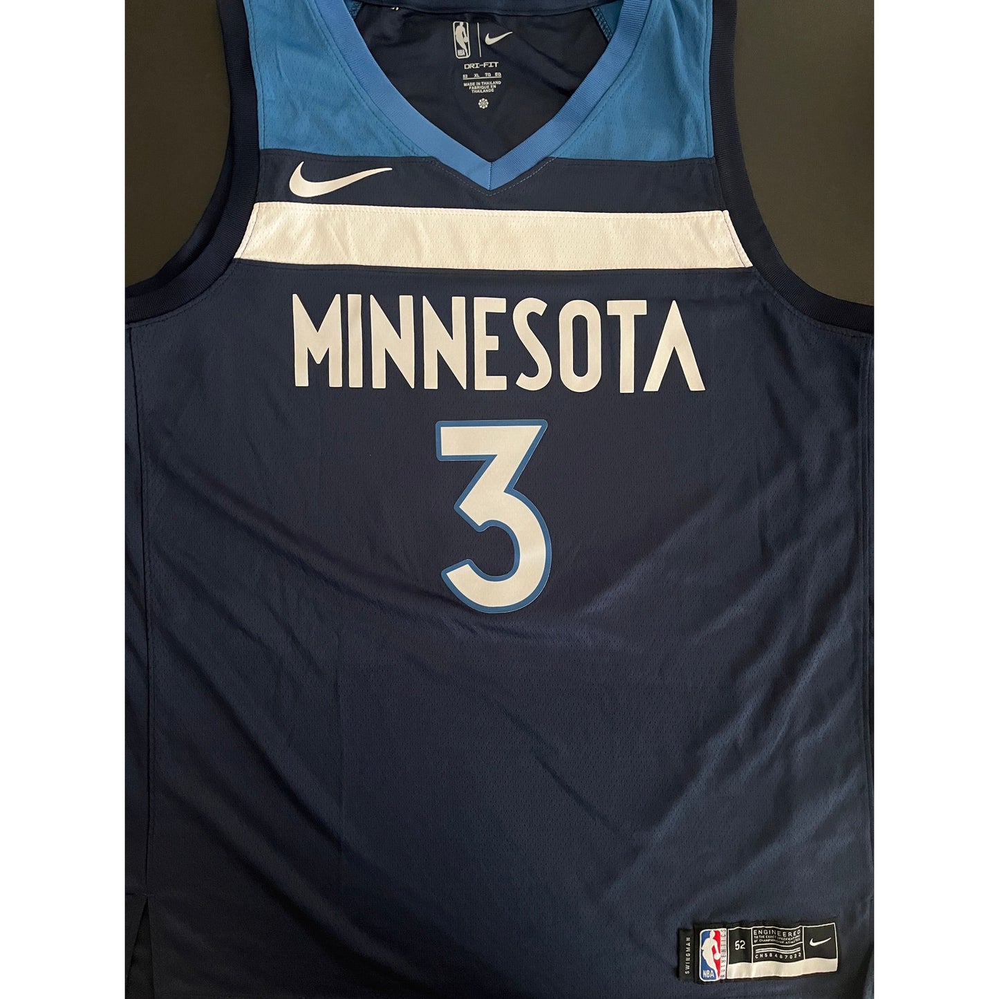 Jaden McDaniels Signed Minnesota Timberwolves Jersey PSA/DNA