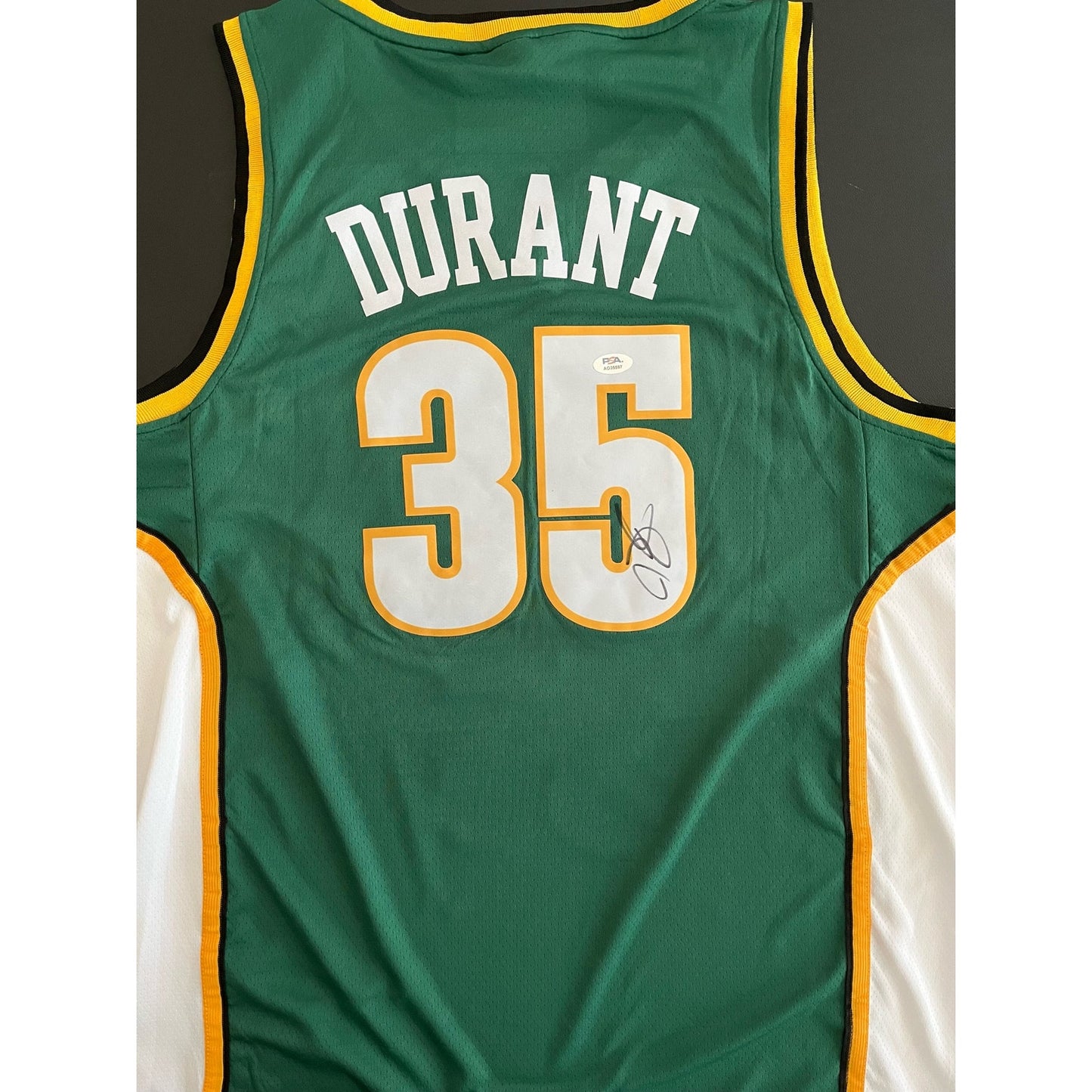 Kevin Durant Signed Seattle SuperSonics Jersey PSA/DNA