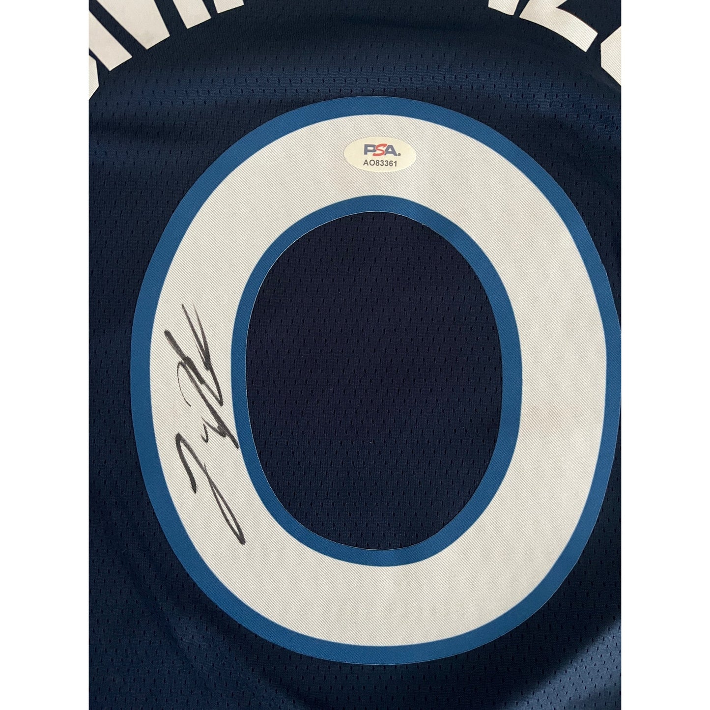 Donte DiVincenzo Signed Minnesota Timberwolves Jersey PSA/DNA